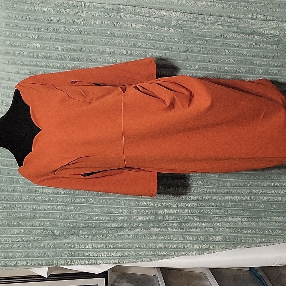 Miusol Orange Dress with Elegant Design